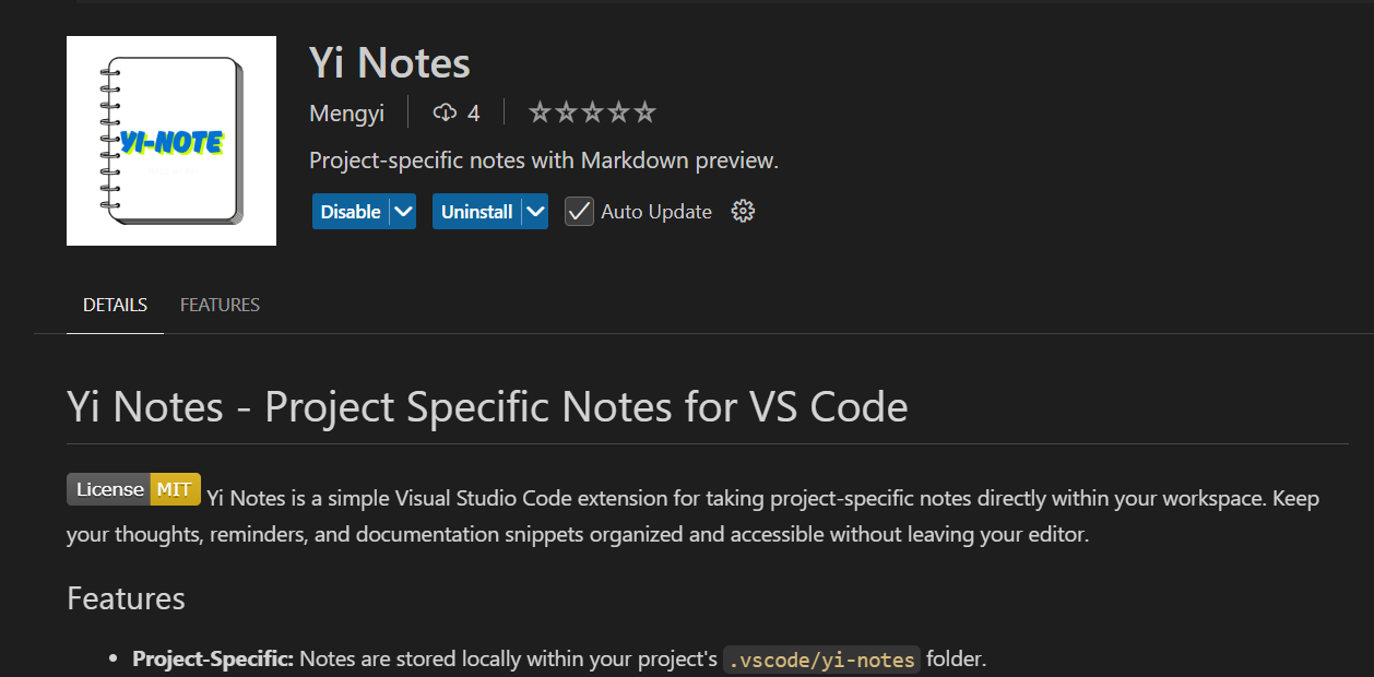 Yi Notes